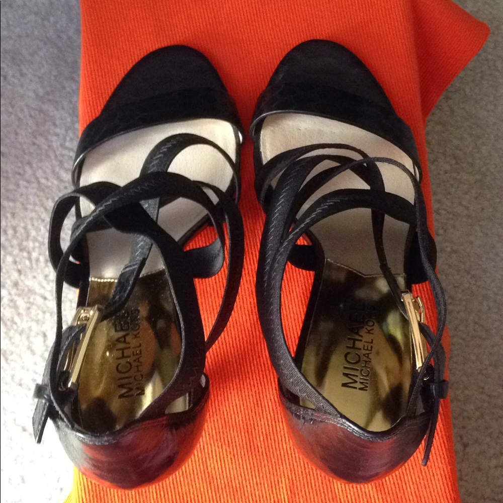 Host Pick! MICHAEL heels in black. Size 8.5. Used once - Picture 2 of 4